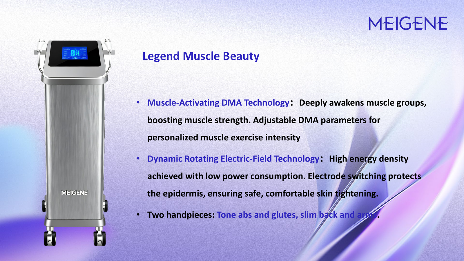 Legend Muscle Beauty feature slide