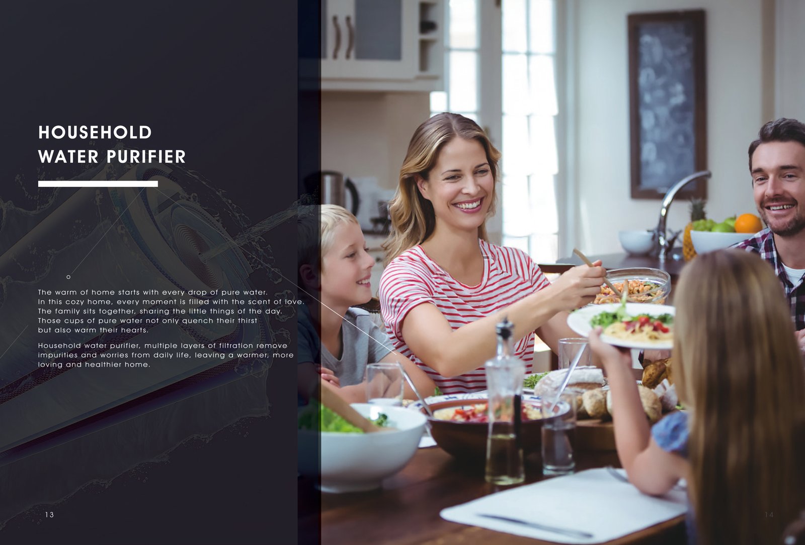 MICOE household water purifier lifestyle and kitchen water purification application
