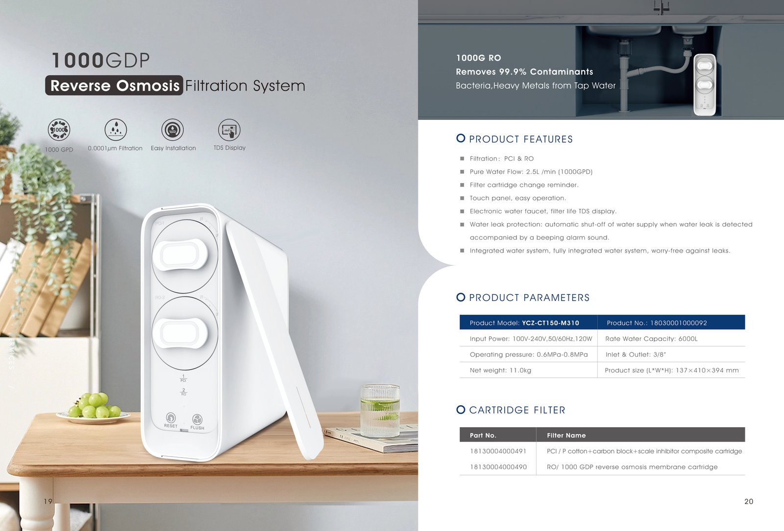 RO reverse osmosis filtration system model gallery visual from MICOE Water Purification