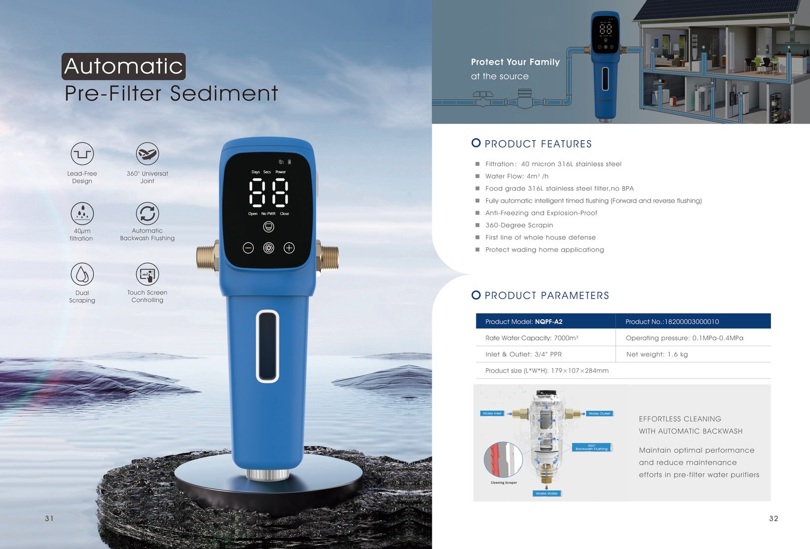 Automatic Pre-Filter Sediment for Water Treatment Equipment sourcing from MICOE Water Purification Technology Co., Ltd.