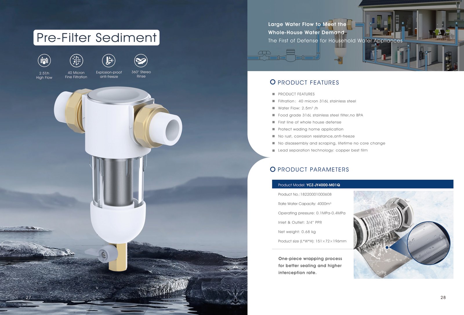 Pre-Filter Sediment for Water Treatment Equipment sourcing from MICOE Water Purification Technology Co., Ltd.