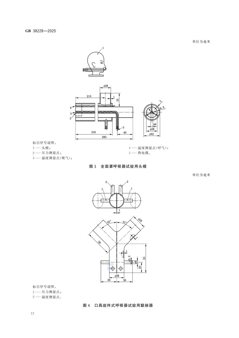 GB 38228-2025 respiratory protection test requirement visual 4